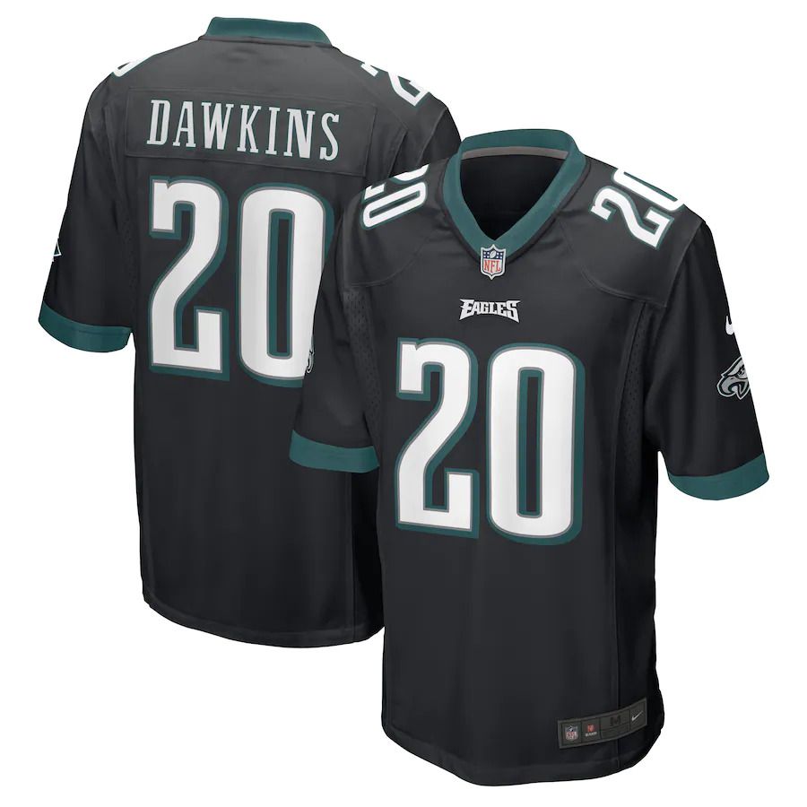 Men Philadelphia Eagles 20 Brian Dawkins Nike Black Retired Player NFL Jersey